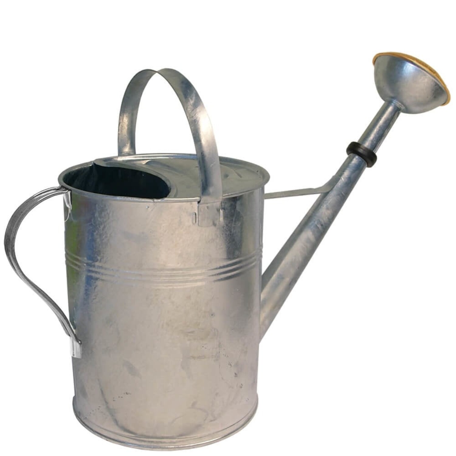 Kent & Stowe Vintage crèmekleurige gieter 4,5 liter - kan van verzinkt staal voor dagelijkse irrigatie - klassieke Engelse stijl met 2 handgrepen