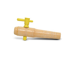 Meuwissen Agro Houten regenton kraan - 3 maten - Kunststof tuit