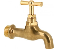 Bonfix Messing kraan 1/2" -  Gladde uitloop