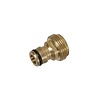 Silverline Koppelstuk - Buitendraad 3/4" - Messing