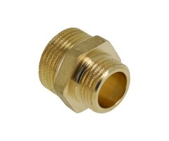 Bonfix Verloopnippel 2x buitendraad - 1/2" naar 3/4" - Messing