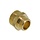 Verloopnippel 2x buitendraad - 1/2" naar 3/4" - Messing