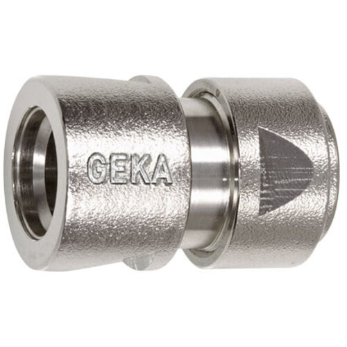 Geka Slangkoppeling chroom 3/4" - Met waterstop - Klik-v