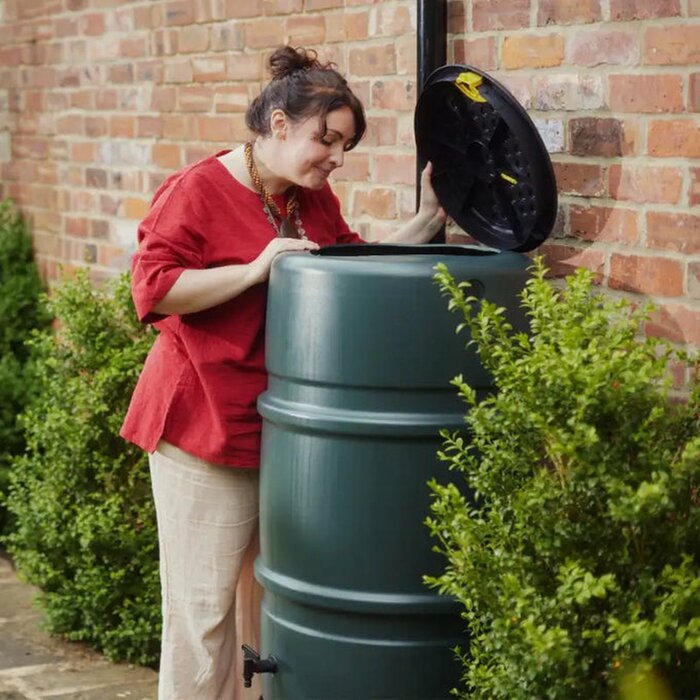 Harcostar Regenton groen - 227 liter - Inclusief deksel en kraantje