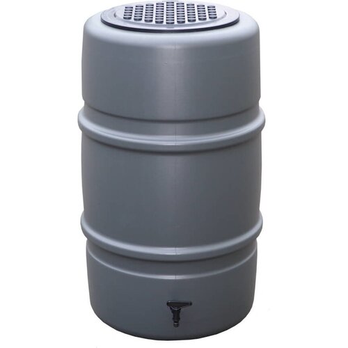 Harcostar Regenton antraciet - 227 liter - Inclusief deksel en kraantje