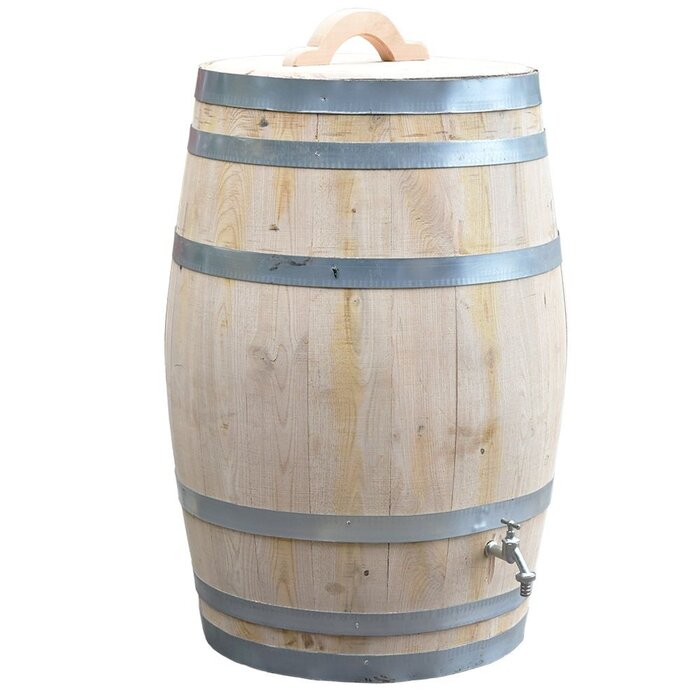 Meuwissen Agro Houten regenton - 150 liter - Kastanje - Inclusief kraan