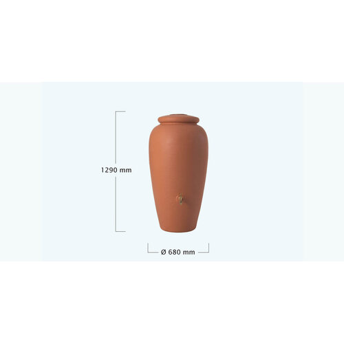 Garantia Amphore regenton - 300 of 500 liter - Messing tapkraan