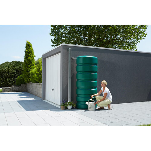 Garantia Classic regenton - 650 liter groen - Chromen tapkraan