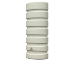 Garantia Classic regenton - 650 liter beige - Messing tapkraan