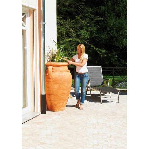 Garantia Wand regenton Antique amphora - 260 liter terracotta - Plantenbak