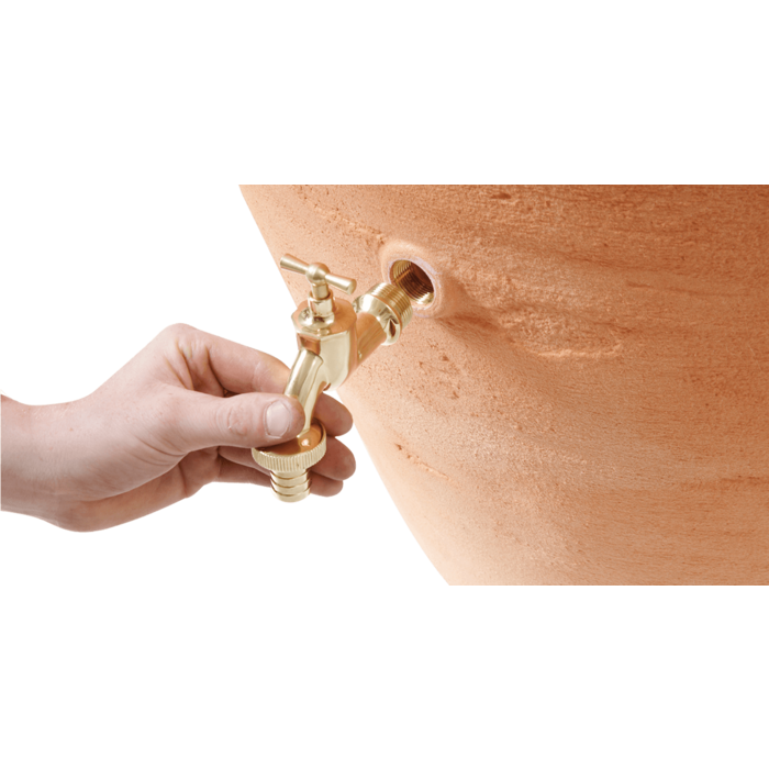 Garantia Wand regenton Antique amphora - 260 liter terracotta - Plantenbak