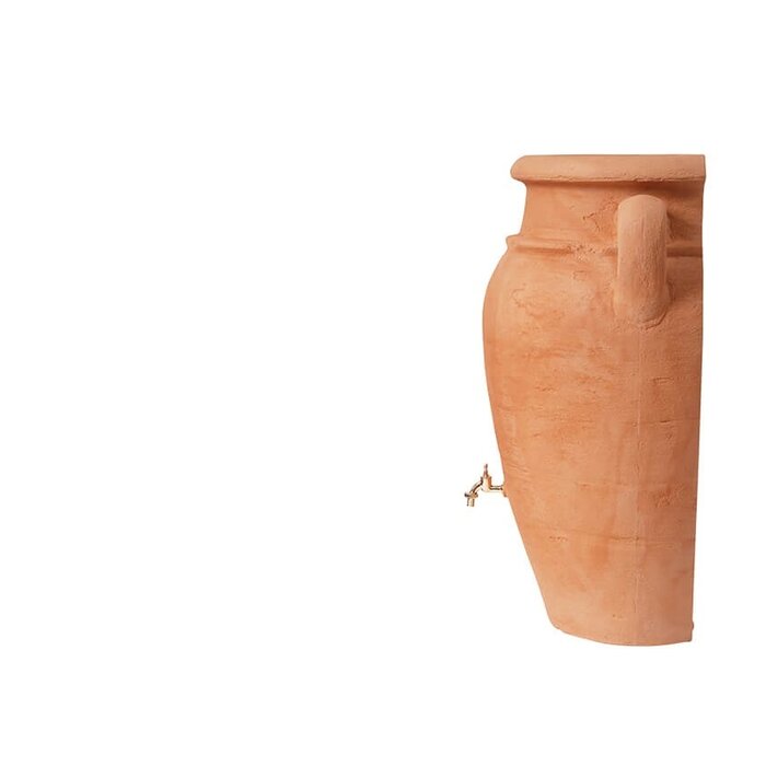 Garantia Wand regenton Antique amphora - 260 liter terracotta - Plantenbak