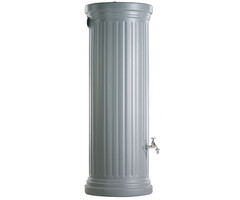 Garantia Column regenton grijs - 330 t/m 1000 liter - Zuilvormig met chromen tapkraan