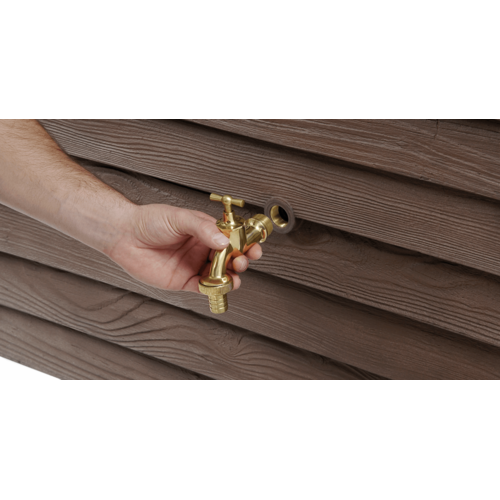 Garantia Woody regenton - 350 liter - 2 kleuren - Houtnerfstructuur