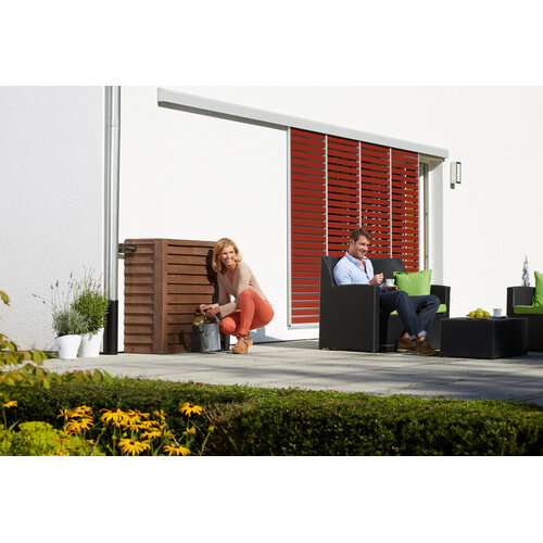 Garantia Woody regenton - 350 liter - 2 kleuren - Houtnerfstructuur