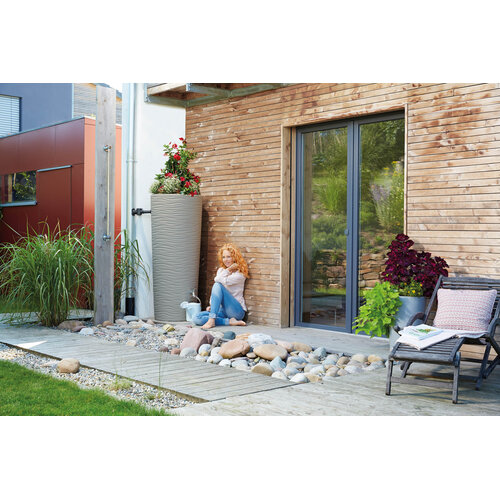 Garantia Natura Sahara design regenton - 350 liter - Inclusief plantenbak