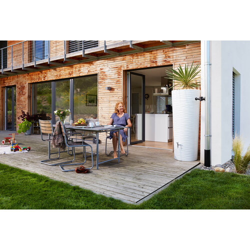 Garantia Natura Artic design regenton - 350 liter - Inclusief plantenbak