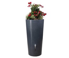 Garantia Stone Lava regenton - 210 of 350 liter - Inclusief plantenbak