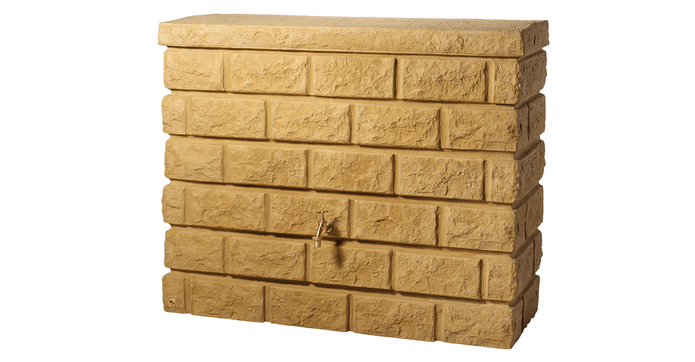 Garantia Rocky regenton - 400 liter - Steenstructuur - 3 kleuren
