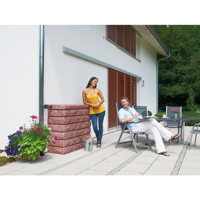Garantia Rocky regenton - 400 liter - Steenstructuur - 3 kleuren