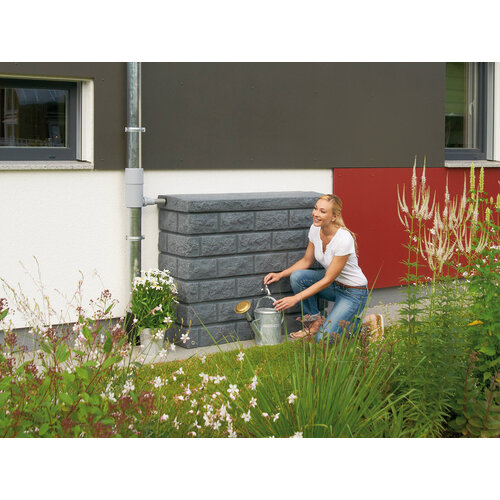 Garantia Rocky regenton - 400 liter - Steenstructuur - 3 kleuren
