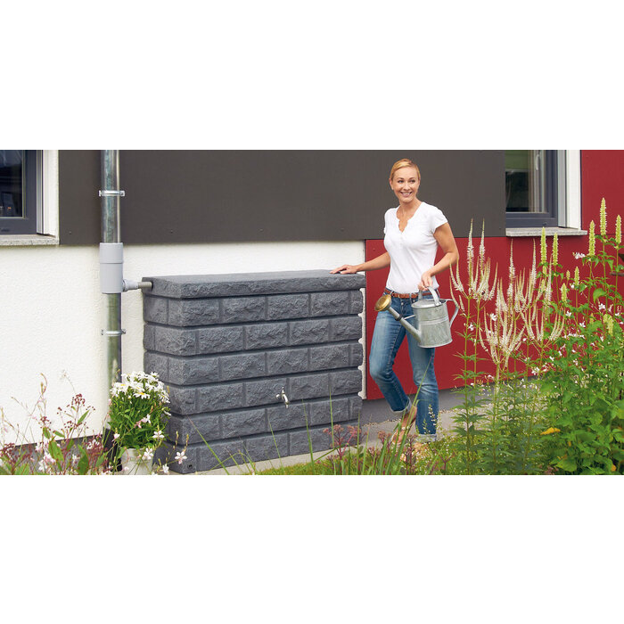 Garantia Rocky regenton - 400 liter - Steenstructuur - 3 kleuren