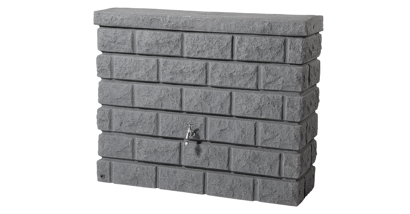 Garantia Rocky regenton - 400 liter - Steenstructuur - 3 kleuren
