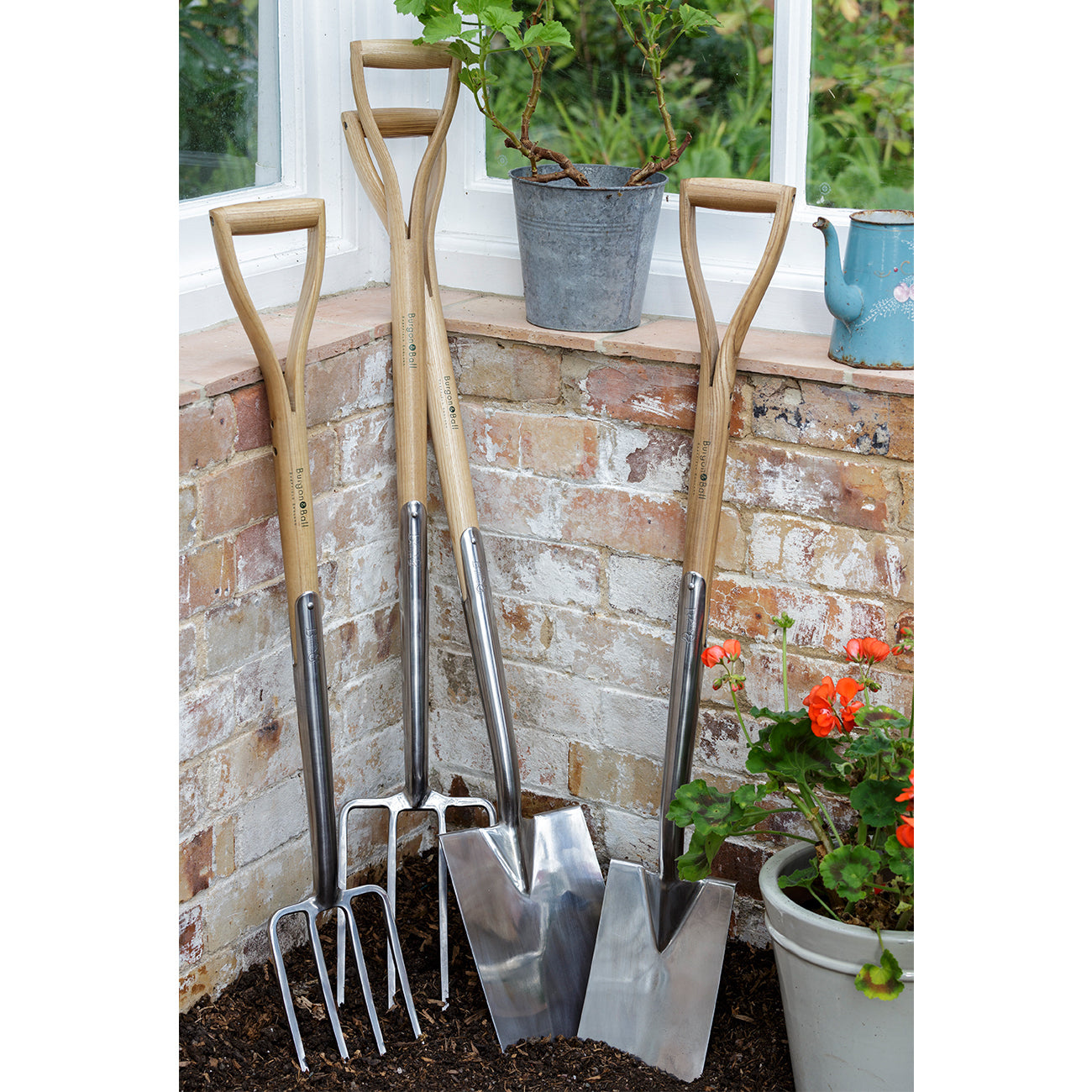 Burgon & Ball RHS Borderspitvork - 4 tanden - 98 cm