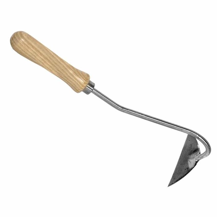 Sneeboer Handhakje 10 cm - Essenhout - Gebogen stift