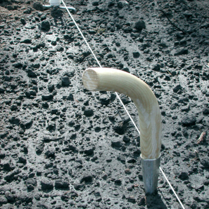 Sneeboer Pootstok - Gebogen heft - 32 cm