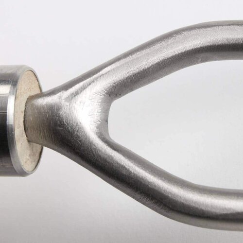 Sneeboer Wiedvork 2 tanden met essenhouten heft