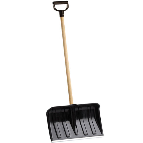 Meuwissen Agro Kunststof sneeuwschuiver - Houten steel - 40 cm breed blad