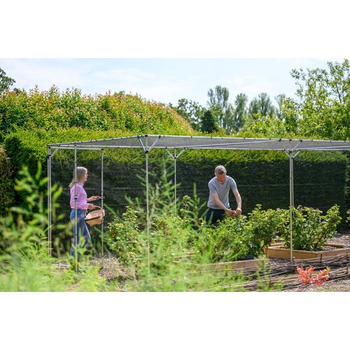 Harrod Fruitkooi Aluminium - 4 x 4 x 2 meter - Inclusief netten