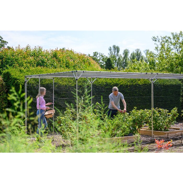 Harrod Fruitkooi Aluminium - 4 x 4 x 2 meter - Inclusief netten