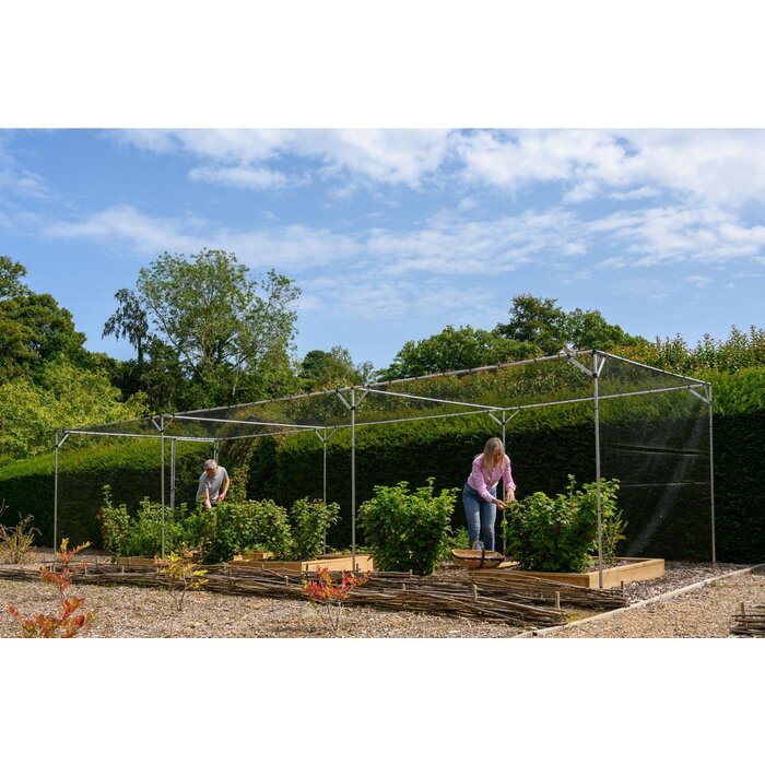 Harrod Fruitkooi Aluminium - 4 x 4 x 2 meter - Inclusief netten