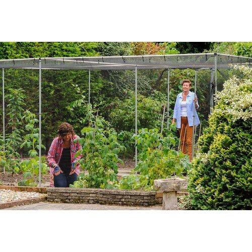 Harrod Fruitkooi Aluminium - 2 meter hoog - Inclusief netten - incl. deur