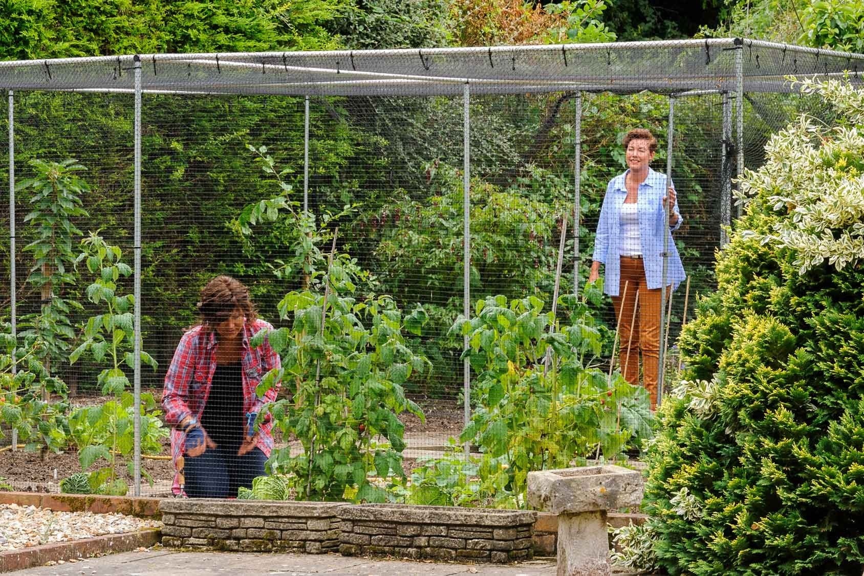 Harrod Fruitkooi Aluminium - 2 meter hoog - Inclusief netten - incl. deur