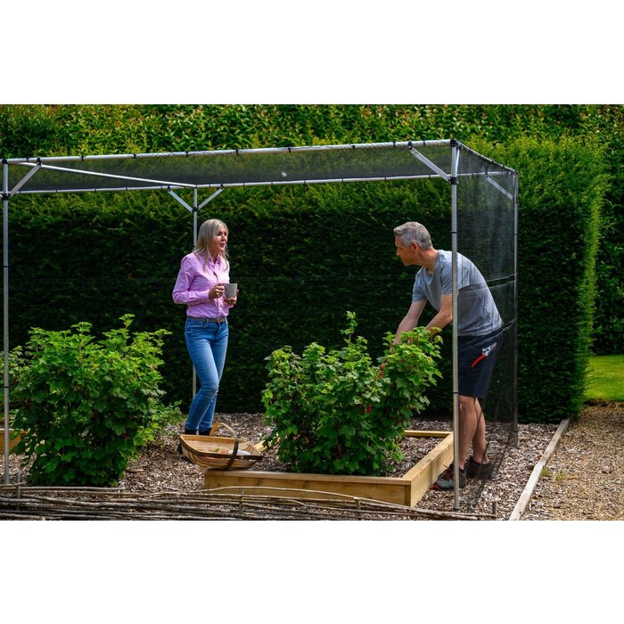 Harrod Fruitkooi Aluminium - 4 x 4 x 2 meter - Inclusief netten