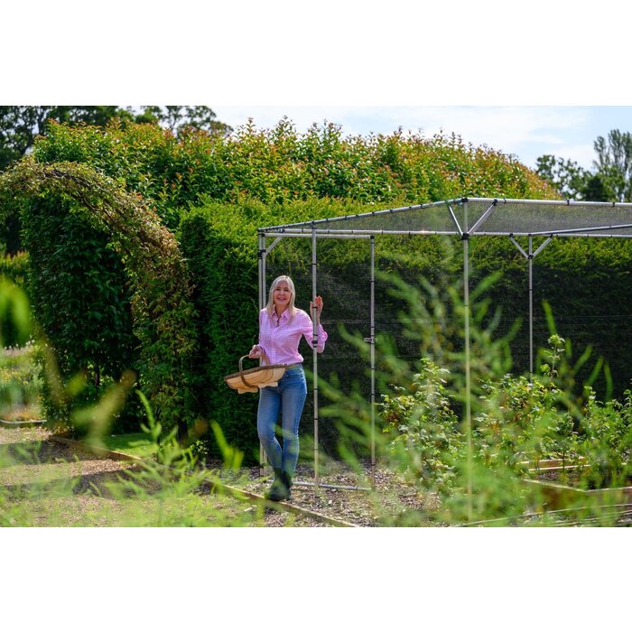 Harrod Fruitkooi Aluminium - 4 x 4 x 2 meter - Inclusief netten