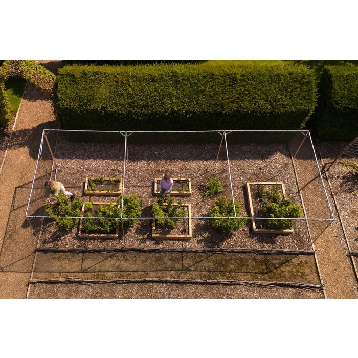 Harrod Fruitkooi Aluminium - 4 x 4 x 2 meter - Inclusief netten