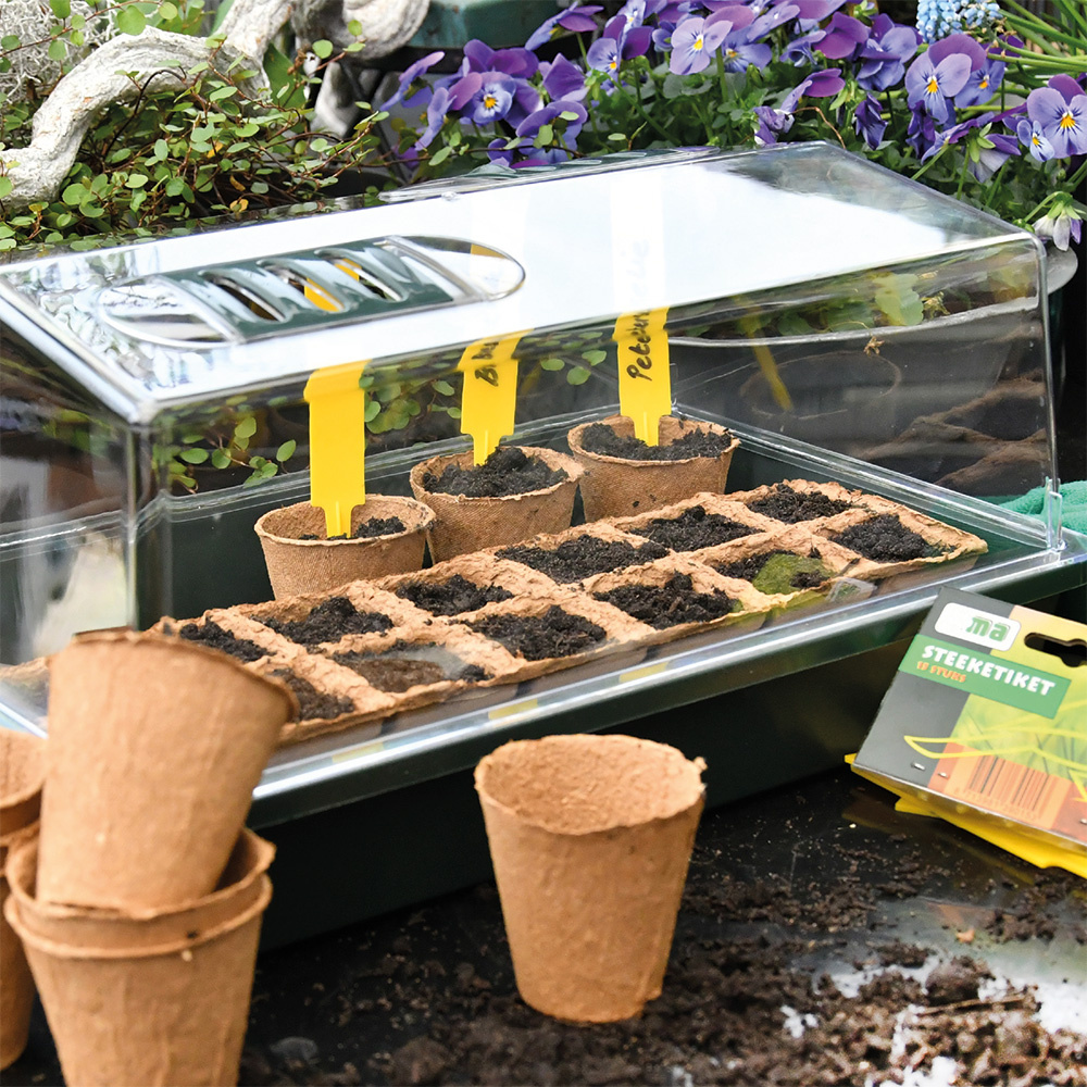 HGA Woodee Biologische Oppotjes - Set van 24 - 6 x 6,5 cm