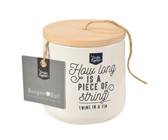 Burgon & Ball Blikje touw met houten deksel - 2 kleuren