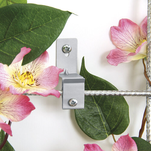Bellissa Muurbevestiging voor trellis - 7 x 2 cm - RVS