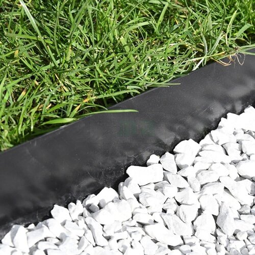 Meuwissen Agro Edge Kantopsluiting - Zwart - Gepoedercoat metaal - 106 x 16 cm