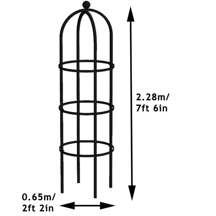 Harrod Grand obelisk rond - 2 m hoog - 65 cm breed