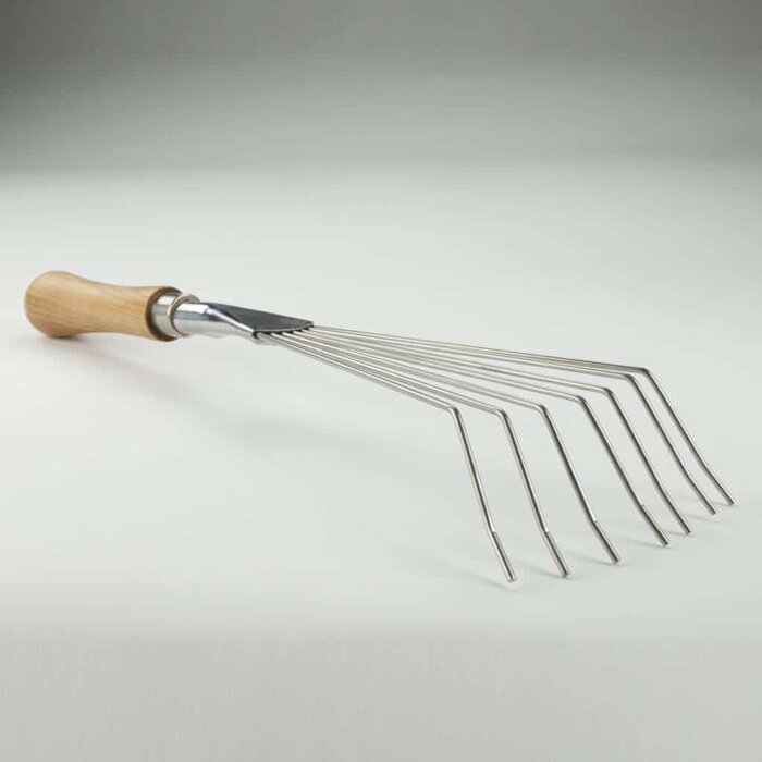 Sneeboer Bladhark handmodel - 7 tanden - Essenhout