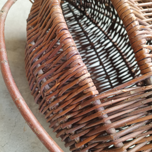 De Wiltfang Walnotenmand - 45 cm - Rotanpalm