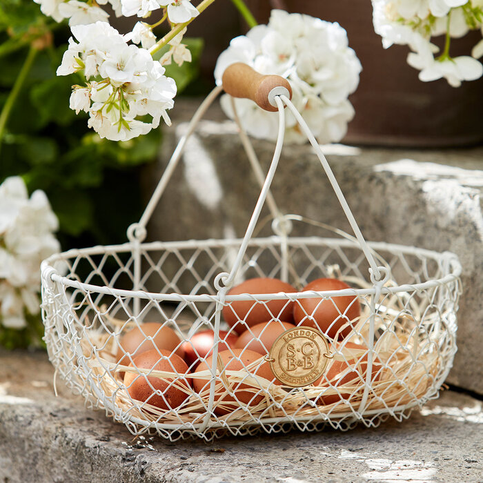 Burgon & Ball Sophie Conran Oogstmand - Crème metaal