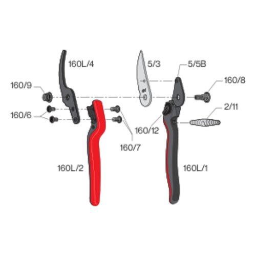 Felco 160 L Snoeischaar - grote handen - lichtgewicht (190 gram)