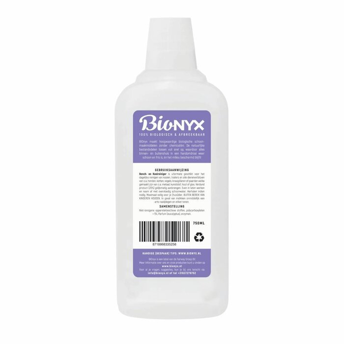 Bionyx Bench- en Kooireiniger 4 in 1 - 750 ml - 100% biologisch